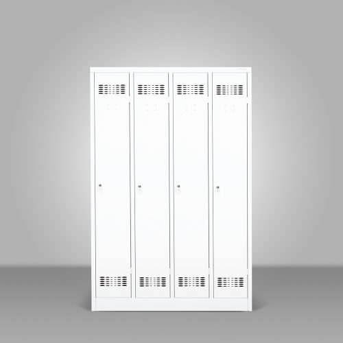 Hosszú ajtós öltözőszekrény 4 ajtós - Ferenczi Fémipari Kft. Győr